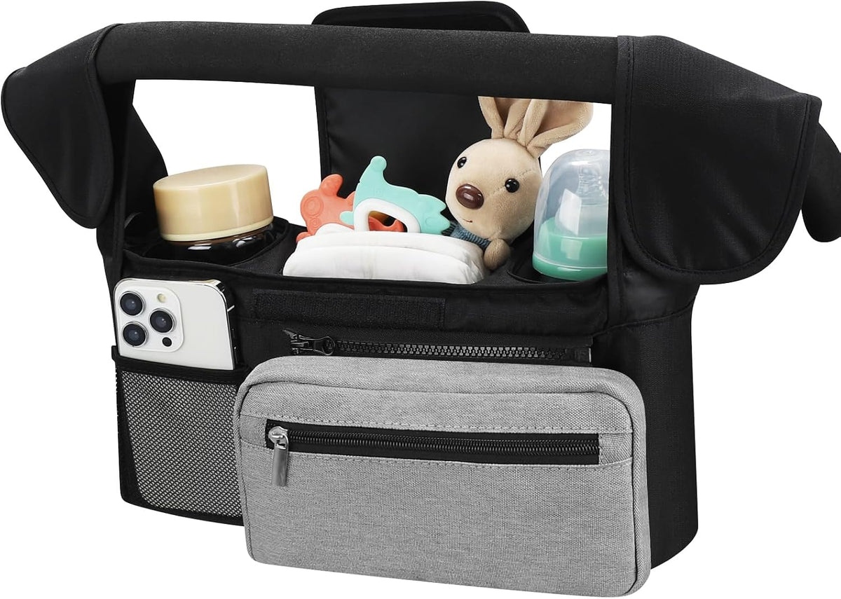 Accmor Universal Stroller Organizer with Insulated Cup Holder