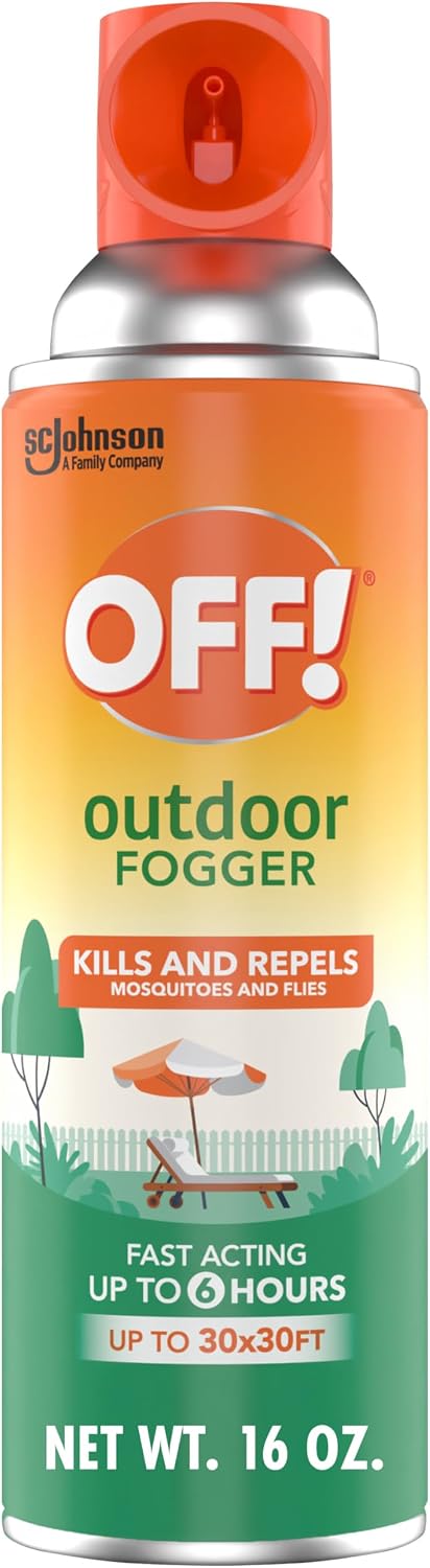 OFF! Backyard Pretreat Outdoor Mosquito Repellent Fogger, 16 oz, (2-Pack)