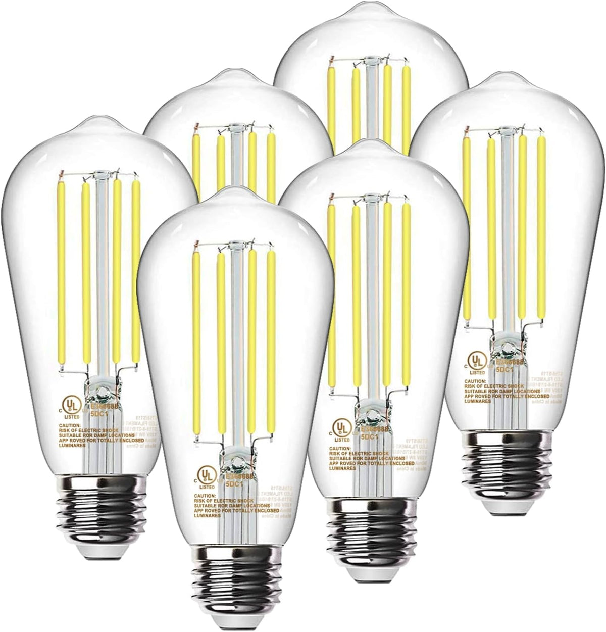 TJOY LED Edison Light Bulbs, E26 Dimmable Vintage Bulb, 8W = 60W Equivalent