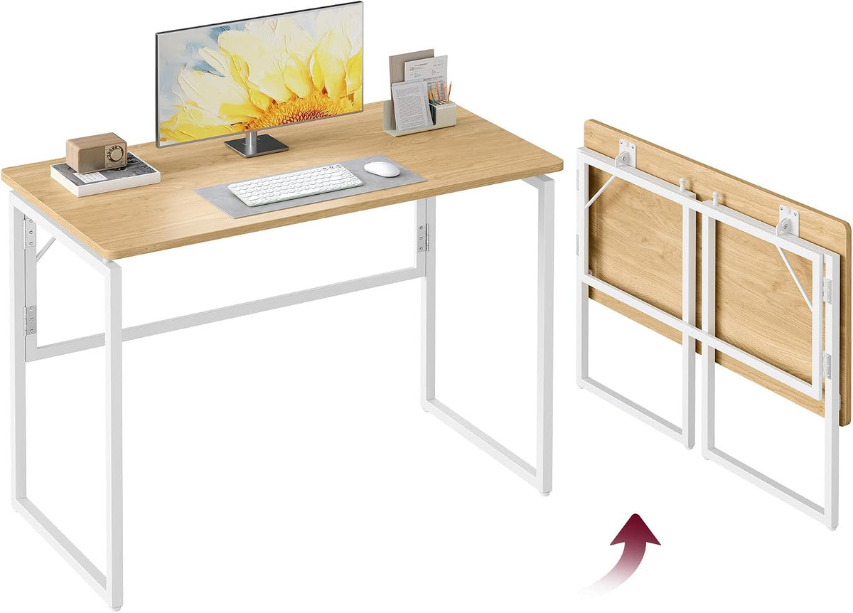 VASAGLE Folding Desk, Small Computer Desk, Foldable Table 31.5 Inch
