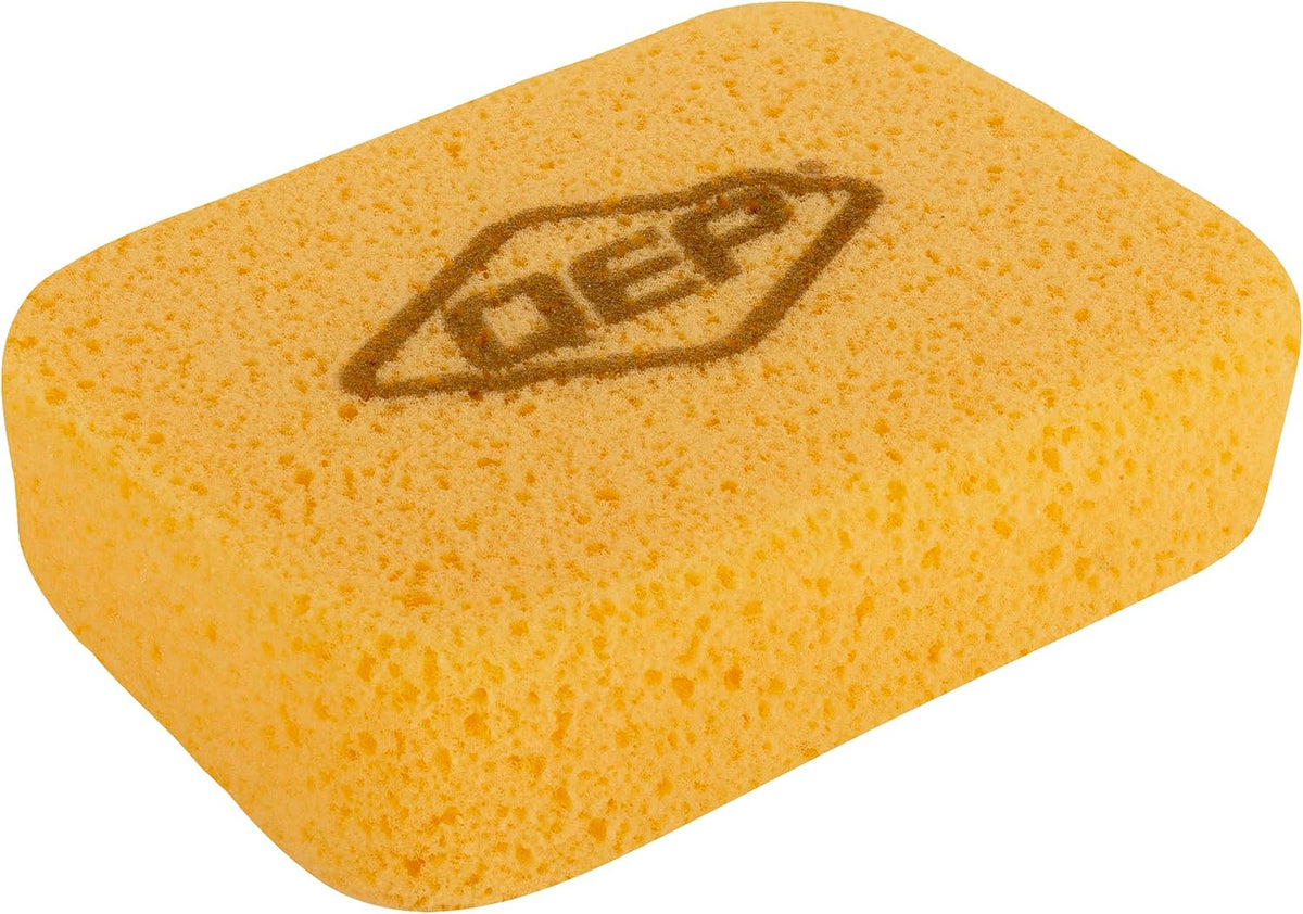 QEP 70005Q-6D 7.5 Inch x 5.5 Inch x 1.875 Inch Grouting, Cleaning and Washing Sponge, X-Large, 6-Pack, 6 Pack, Yellow, 6 Count
