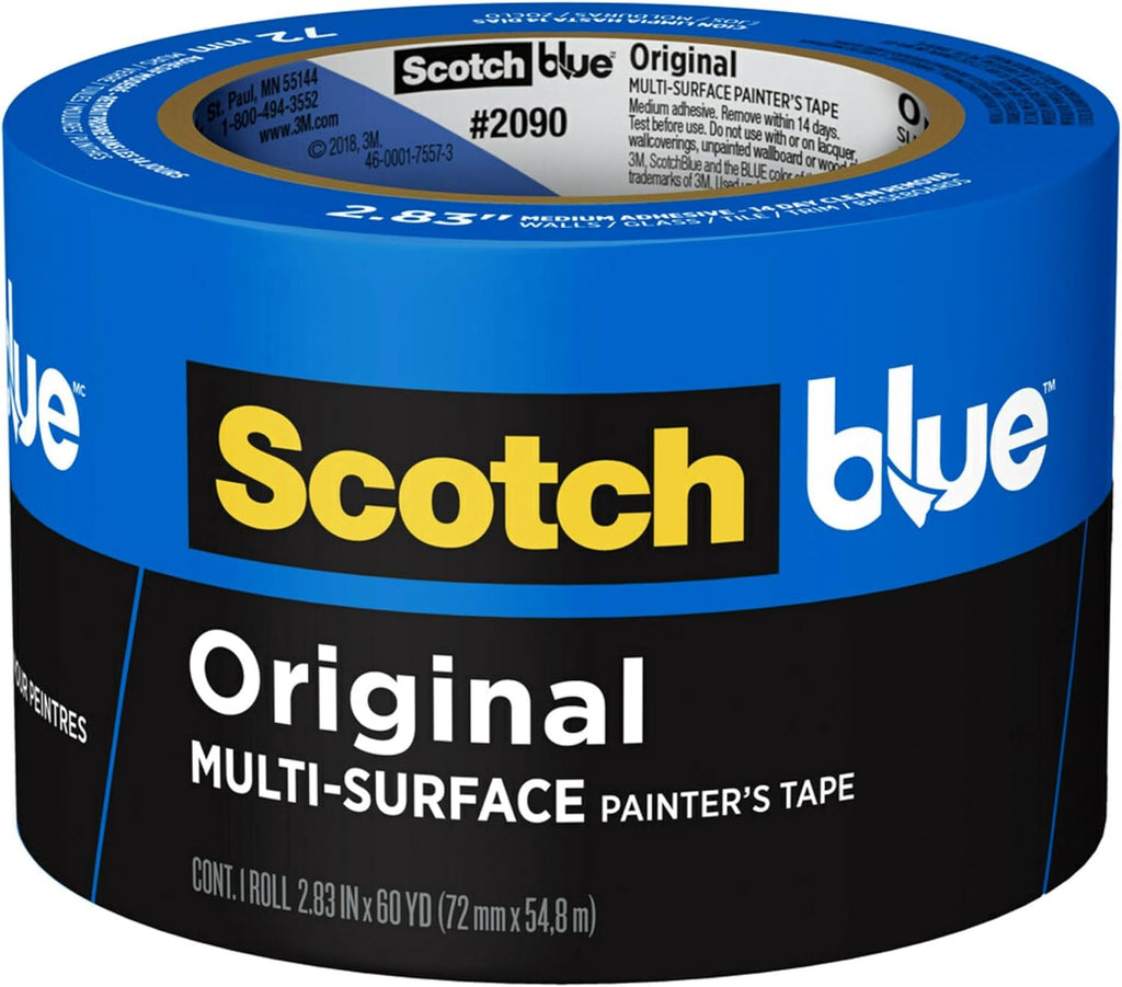 ScotchBlue Original Multi-Surface Painter's Tape 3 Inch Wide, 1 Roll