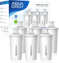 AQUA CREST Filter Replacement for Brita® Water Pitcher & Dispenser, 6 Pack