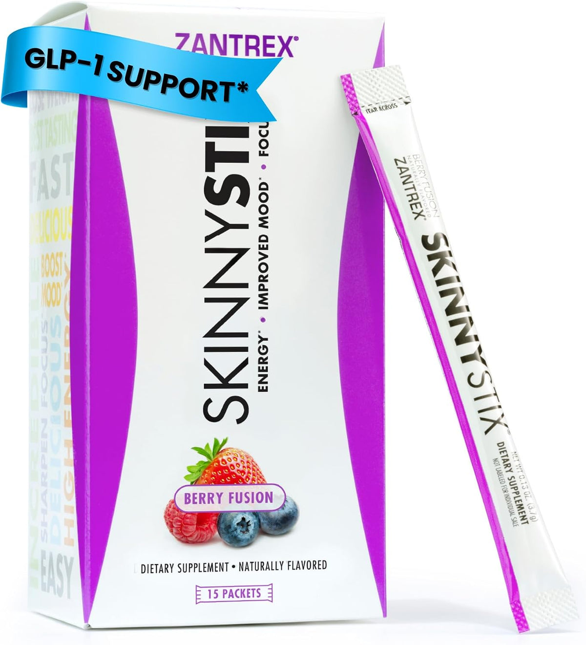 Zantrex SkinnyStix Weight Loss Drink Mix - Appetite Suppressant, GLP-1, 30