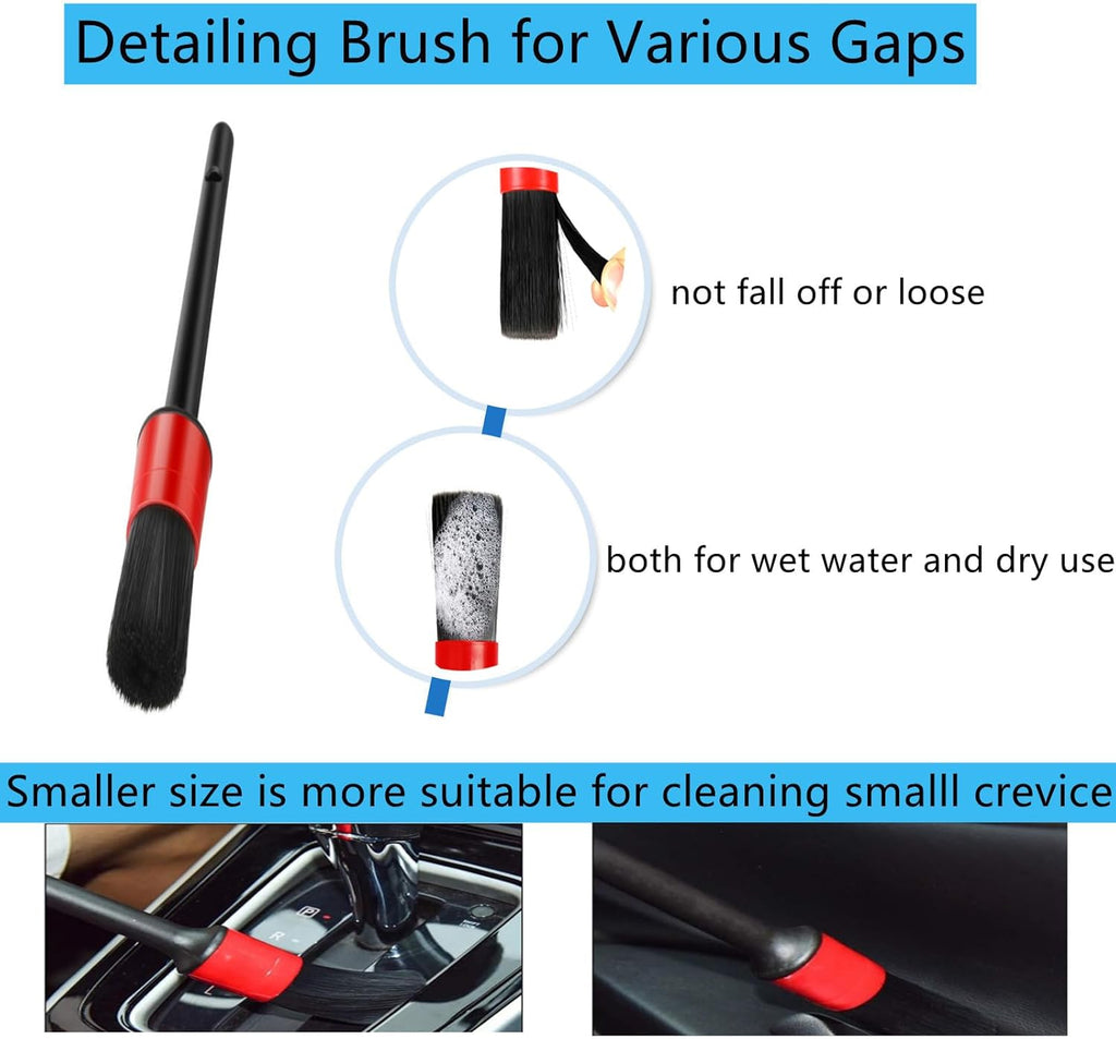 Fitosy Car Interior Duster Detail Brush Cleaning Gel Kit, Dust Remover