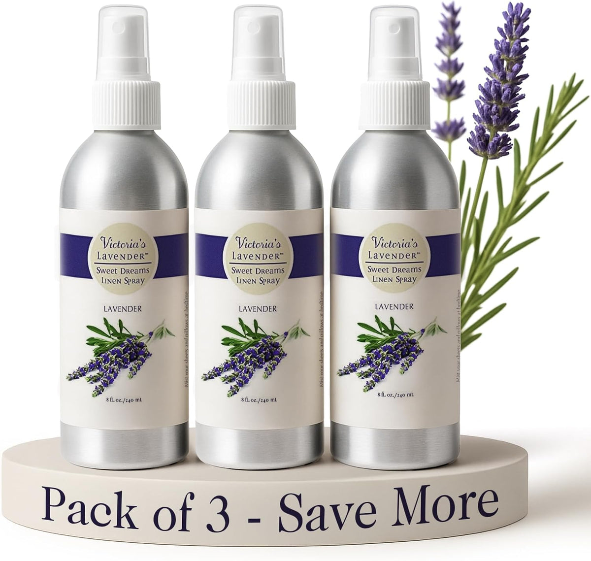 Victoria's Lavender Linen Spray - Aromatherapy Pillow Mist, 8oz