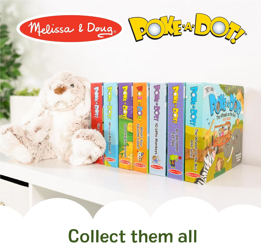 Melissa & Doug Poke-a-Dot! Old MacDonald’s Farm, Interactive Children's Board Book with Buttons to Pop, Educational Sensory Toy for Toddlers & Preschoolers Ages 3+ - FSC Certified