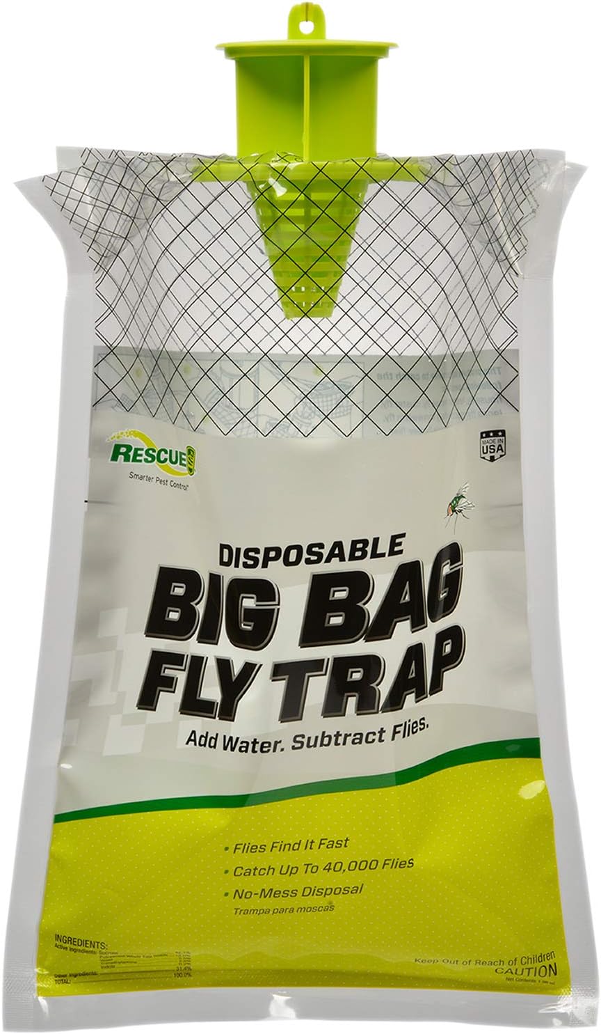 RESCUE! Big Bag Fly Trap – Disposable, Outdoor Use - 2 Traps