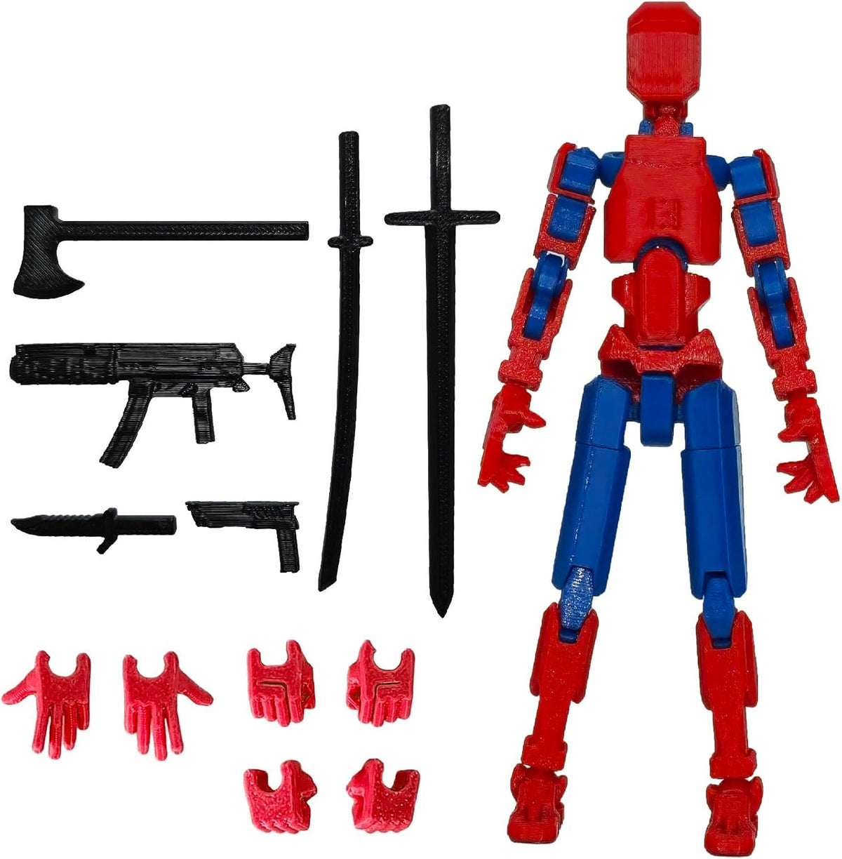 FoxVilla Titan 13 3D Printed Action Figure, Assembled Dummy 13 (Golden)