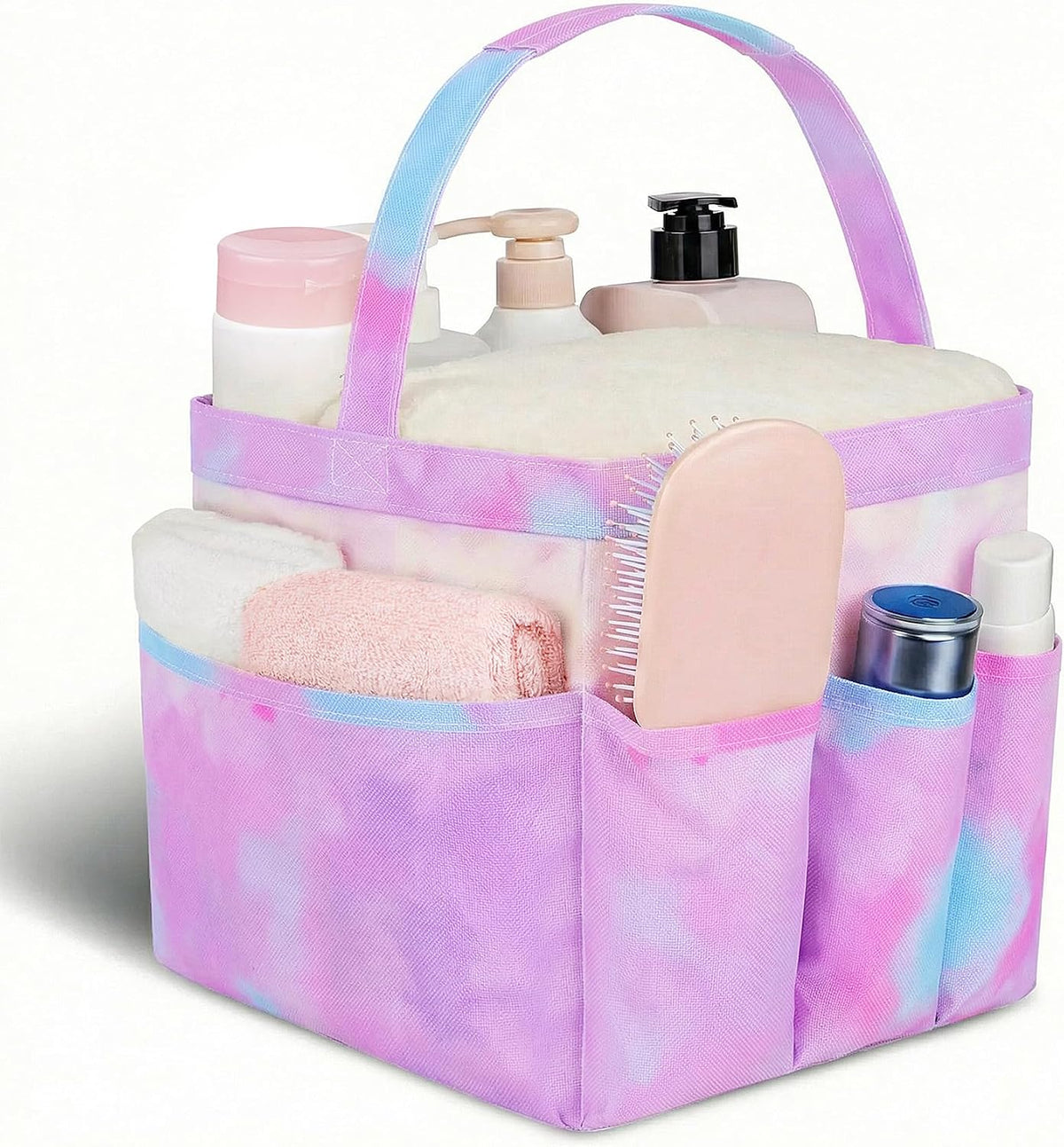 Mesh Shower Caddy Portable - 9 Pockets for College Dorm Room Essential