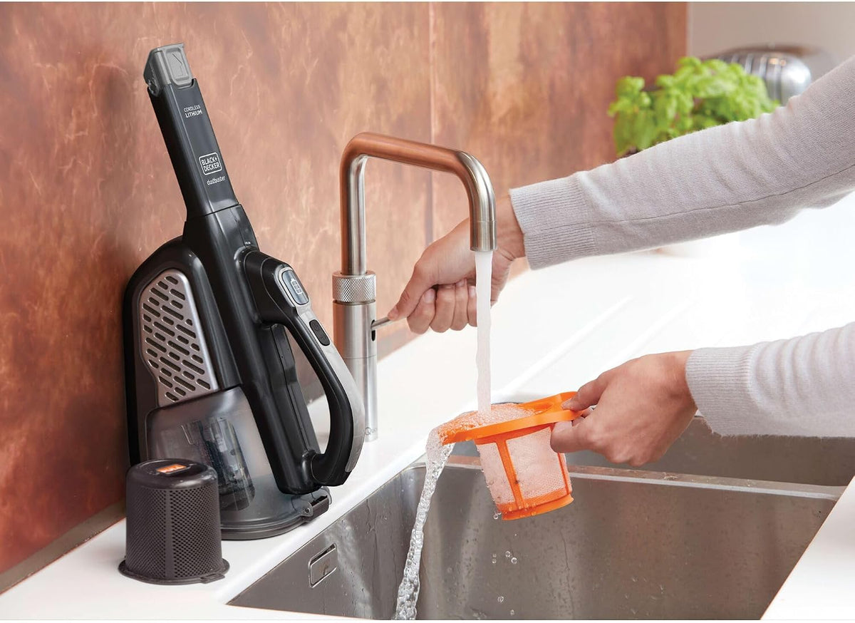 BLACK+DECKER dustbuster Portable Vacuum Cordless Handheld, Small Hand Vacuum Cleaner for Dorm Home and Car, Powerful 20V AdvancedClean+ (HHVK515J00FF)