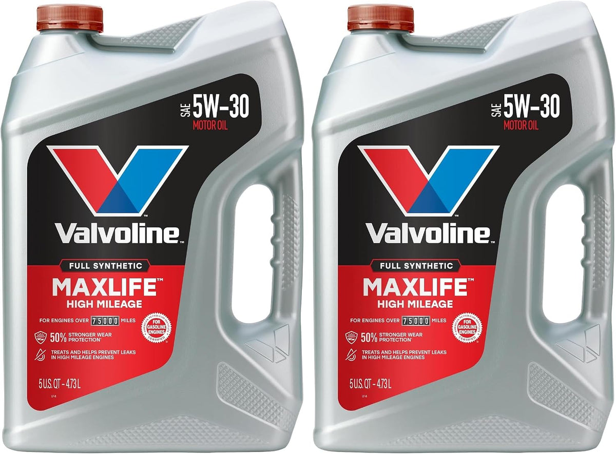 Valvoline High Mileage with MaxLife Technology SAE 10W-40 Synthetic Blend Motor Oil 5 QT