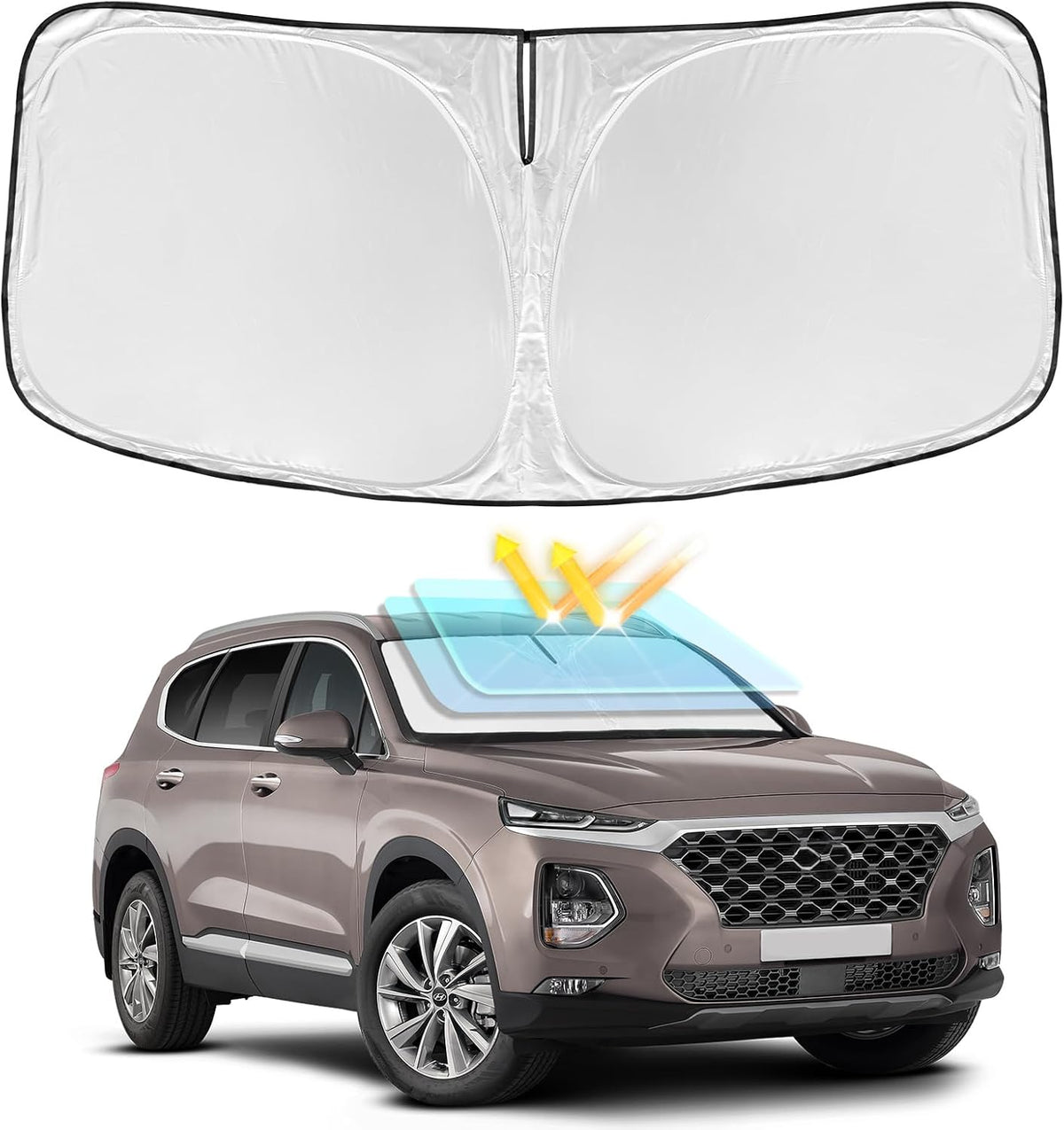 for Toyota Tacoma 2016-2024 2025 2026 Sun Shade Sunshade Windshield Cover