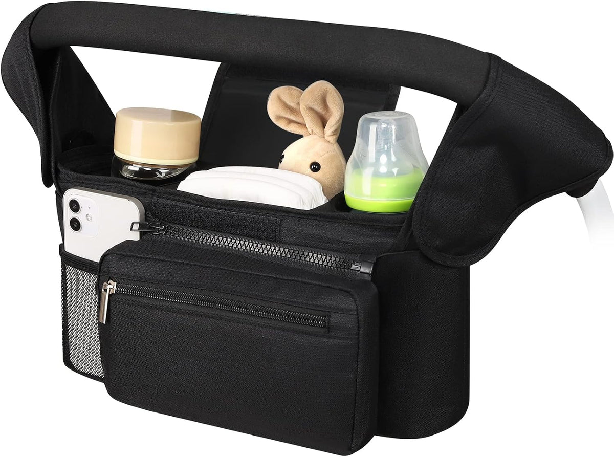 Accmor Universal Stroller Organizer with Insulated Cup Holder