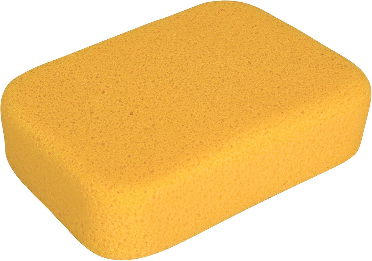 QEP 70005Q-6D 7.5 Inch x 5.5 Inch x 1.875 Inch Grouting, Cleaning and Washing Sponge, X-Large, 6-Pack, 6 Pack, Yellow, 6 Count