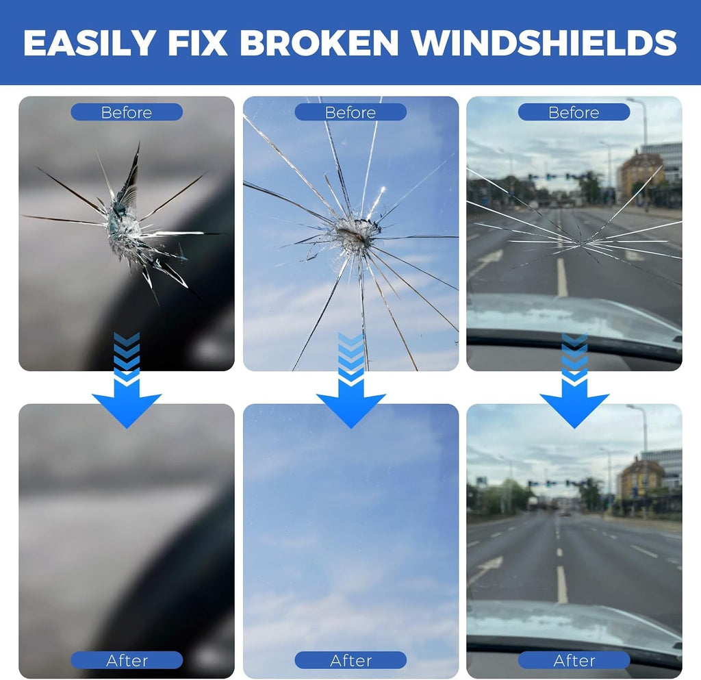 Windshield Chip Repair Kit,Portable Car Glasses Repair kit