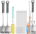 Bottle Brush Cleaner Set for Bottles, Cups and Straws Cleaning, 14 Pack