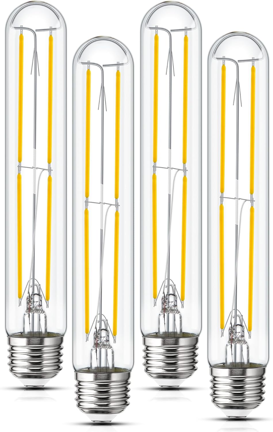 Tubular Light Bulb 7.3 Inch Dimmable T10 LED Bulb E26 6W 60 Watts