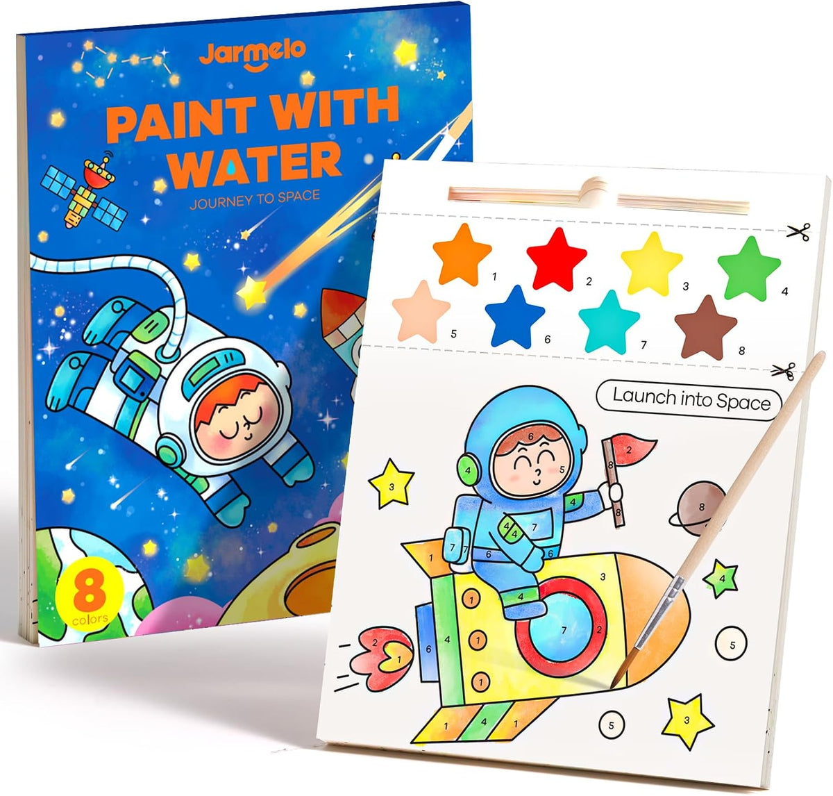 Jar Melo Paint with Water Books for Toddlers, Animals