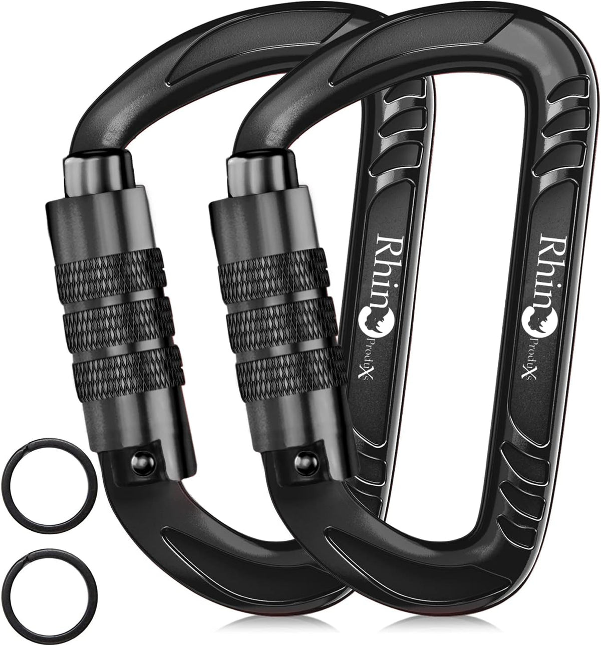 Rhino Produxs 12kN (2697 lbs) Heavy Duty Carabiner Clips
