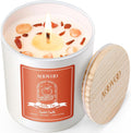 AOOVOO Lavender Scented Candles for Women - Aromatherapy Candle with Crystals Inside, 10oz Soy Candles for Home Scented, Birthday Gifts Mothers Day Candle for Women Mom