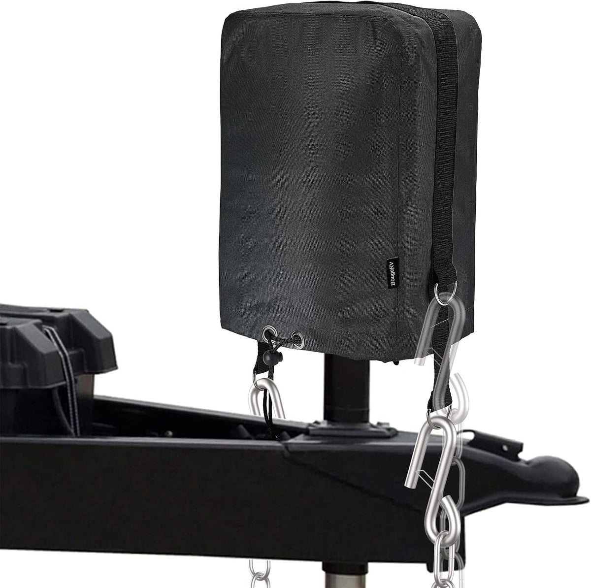 BougeRV RV Electric Tongue Jack Cover, 600D, Universal, Black