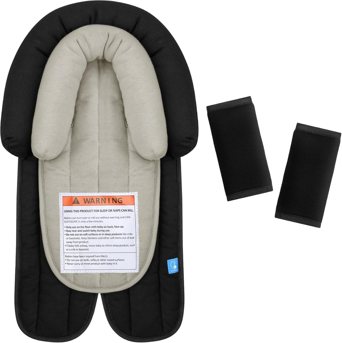COOLBEBE 3-in-1 Reversible Newborn Car Seat Insert, Baby Head Support Pad