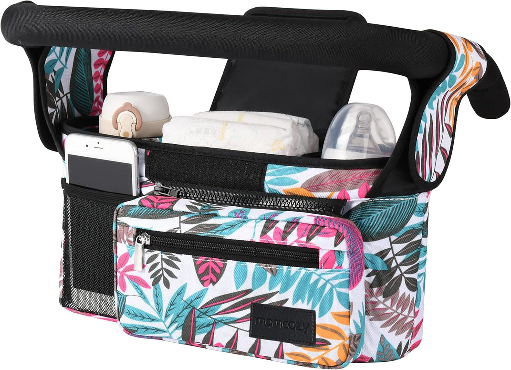 Momcozy Universal Stroller Organizer with Insulated Cup Holder