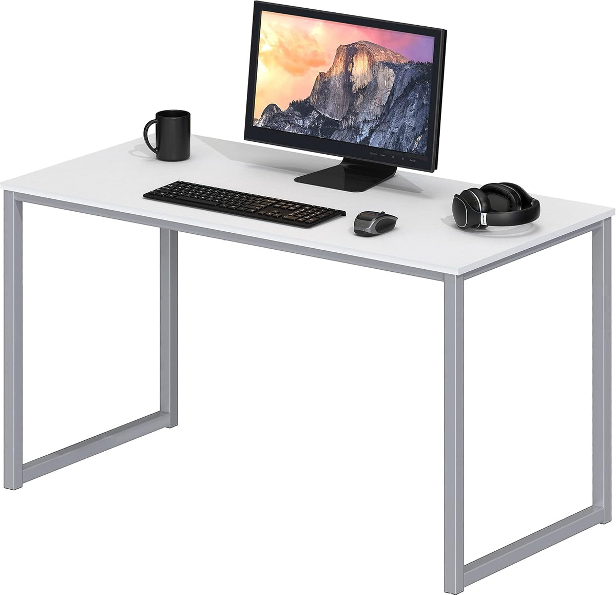 SHW Mission 40-Inch Home Office Computer Desk, Black