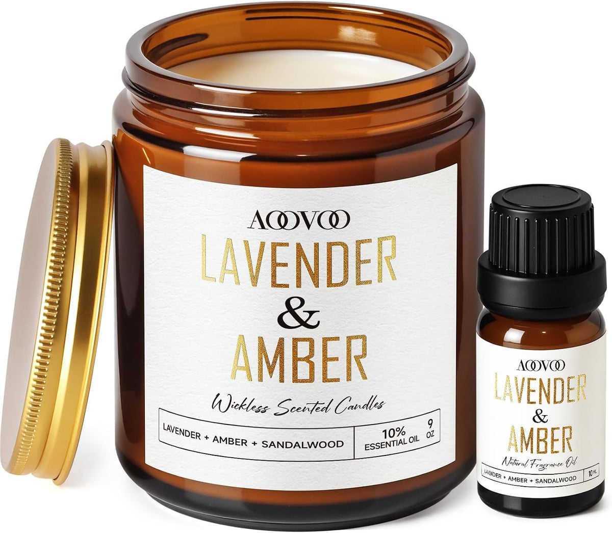 AOOVOO Coconut Vanilla Candles - 9 oz Scented Candles