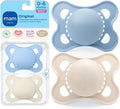 MAM Original Baby Pacifier 0-6 Mths, Skin Soft Silicone Nipple, 2 Pack