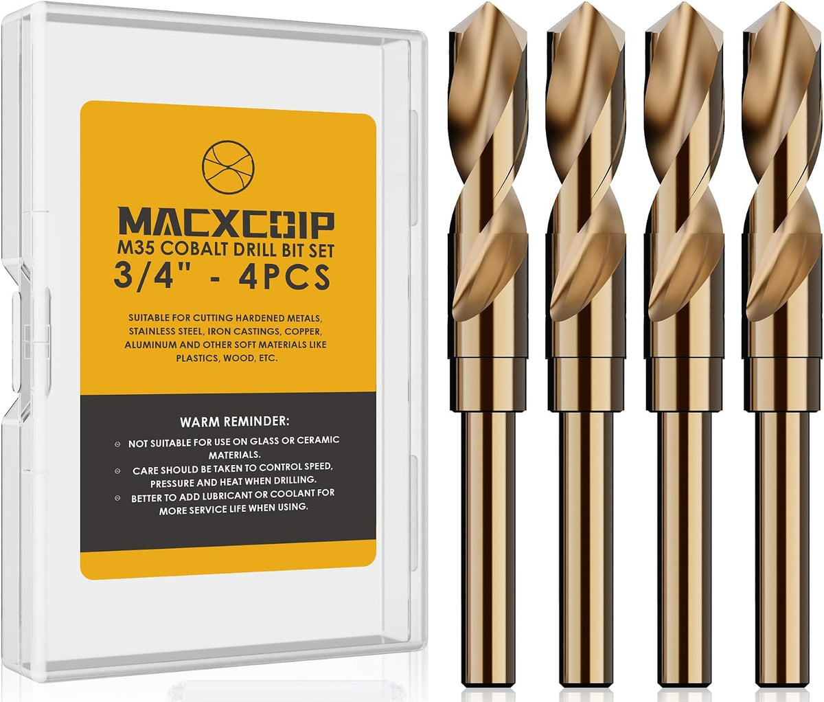 13Pcs(1/16"-1/4") Cobalt Drill Bit Set M35 HSS Jobber Length