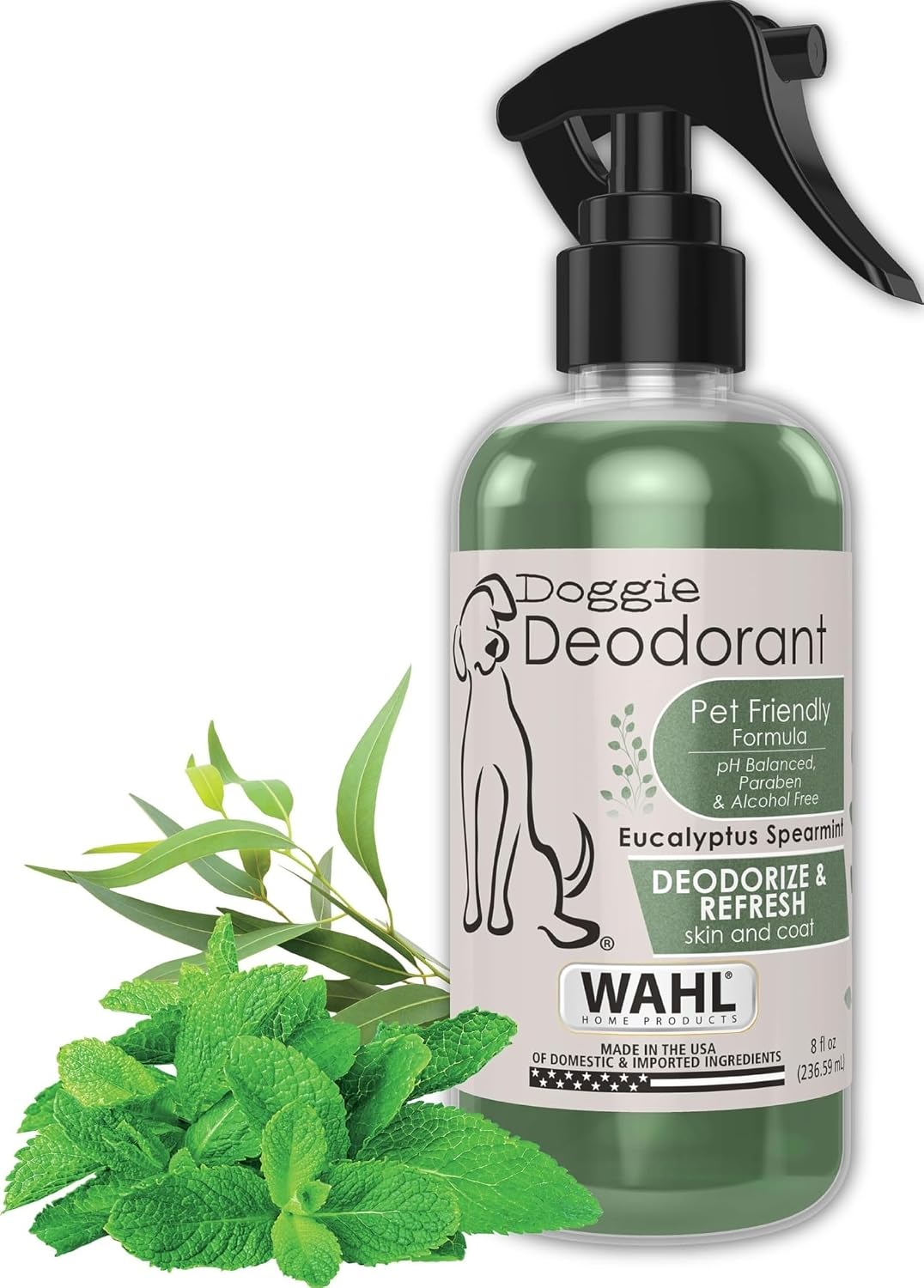 Wahl USA Pet Deodorant Spray for Dogs, Eucalyptus Spearmint, 8 oz