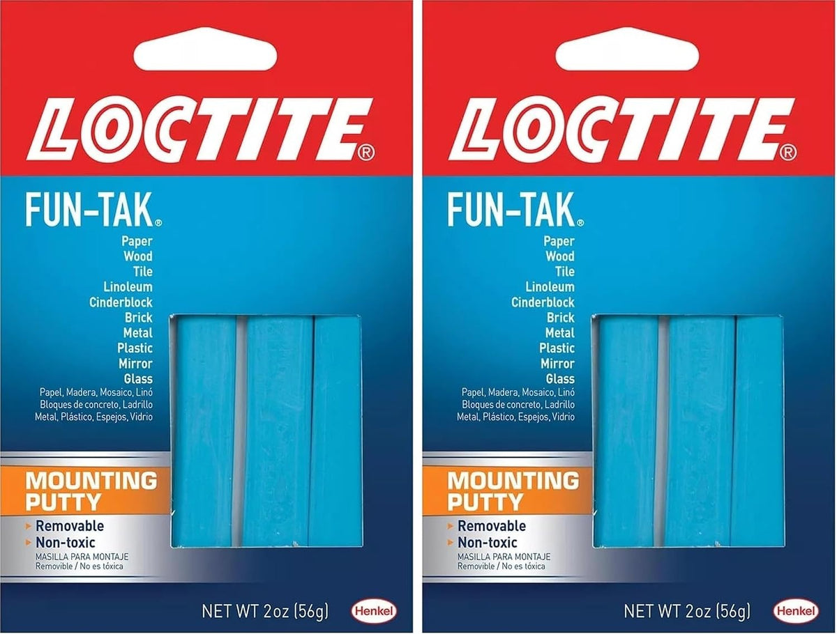 Loctite Fun-Tak Mounting Putty, Blue, 2 oz Wallet, 1 Pack