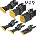 AIFICUT 55 PCS Oscillating Saw Blades Quick Release Universal oscillating Tool Blades Wood Plastics and Metal Multitool Blade Kits for Wood fit Dewalt Rockwell Milwaukee Makita Ryobi