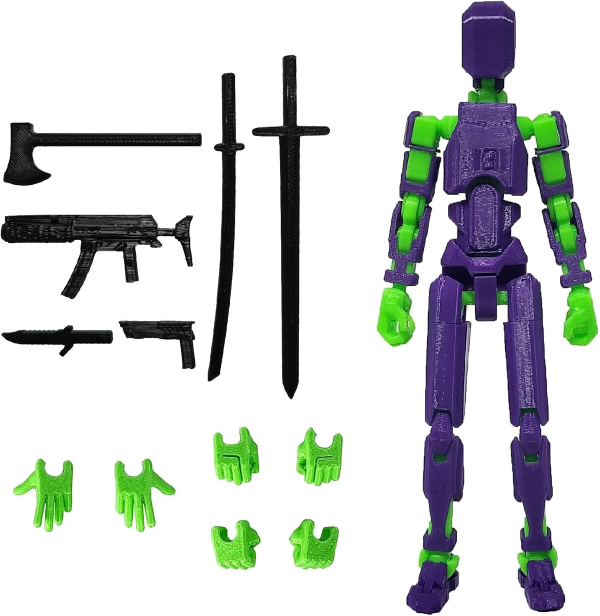 FoxVilla Titan 13 3D Printed Action Figure, Assembled Dummy 13 (Golden)