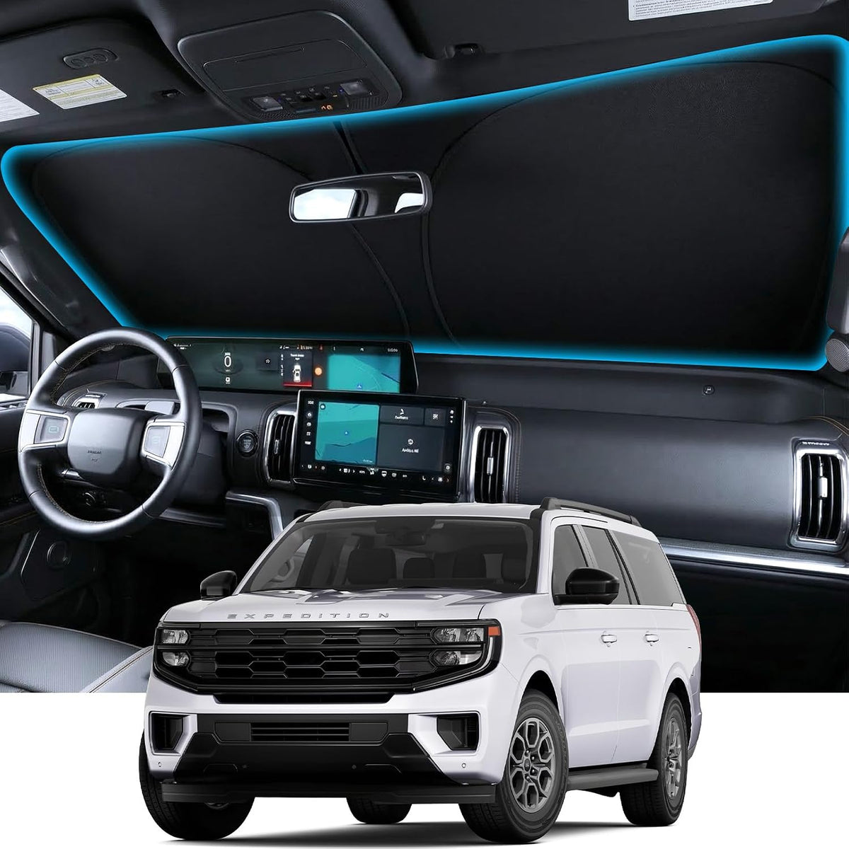 Wigoo for Tesla Model Y/YL 2020-2026 Windshield Sunshade, Keeps Cool