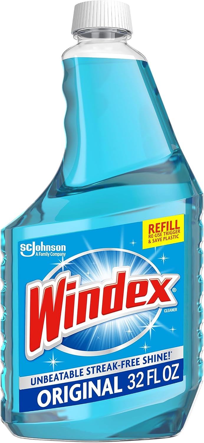 Windex Glass & Window Cleaner Spray Bottle, Original, 23 oz