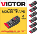 Victor Quick-Kill Mouse Traps, 6-Pack