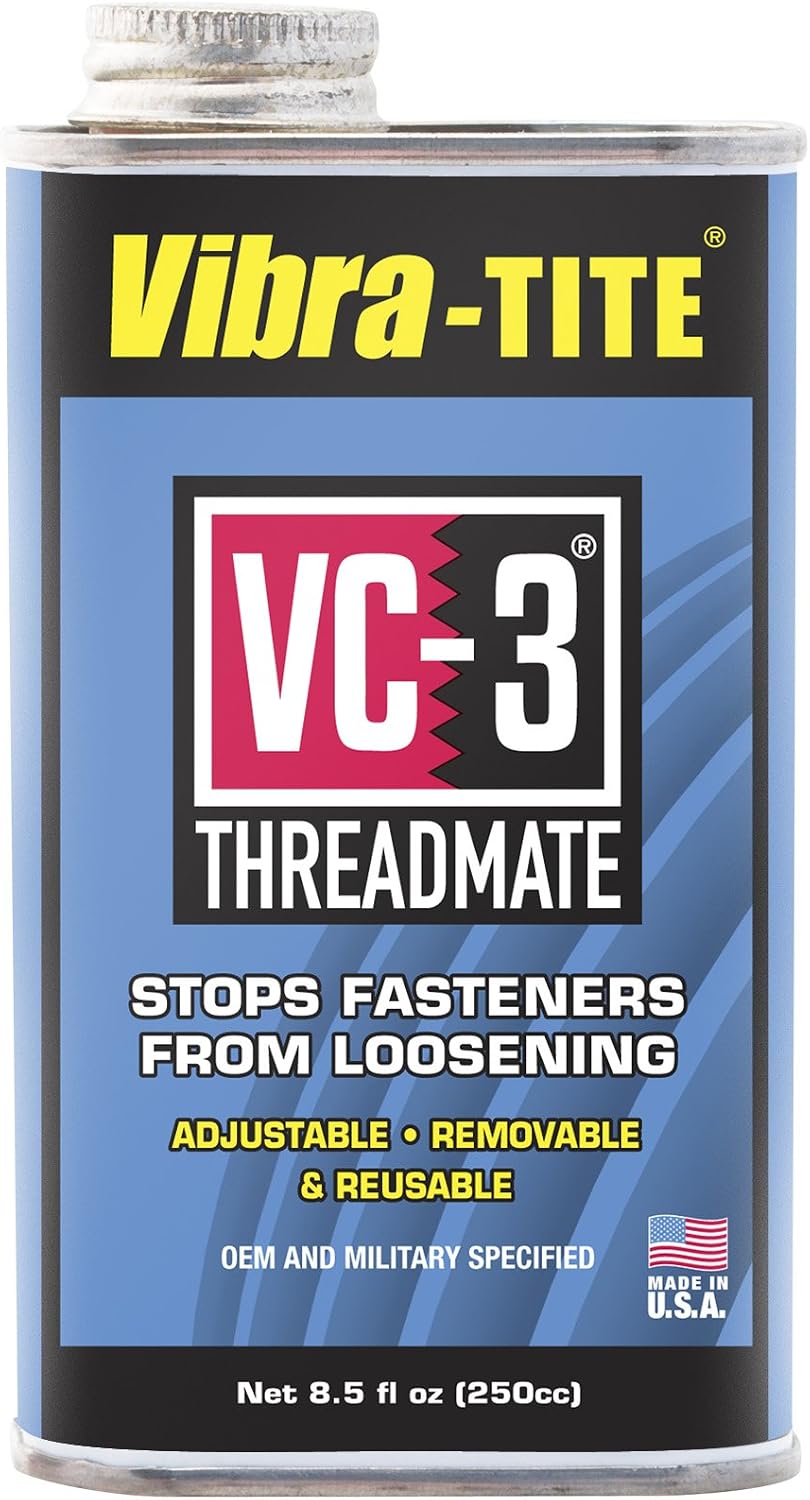 Vibra-TITE 213 VC-3 Threadmate Threadlocker, -65 to 165 Degree F, 5mL Tube, Red
