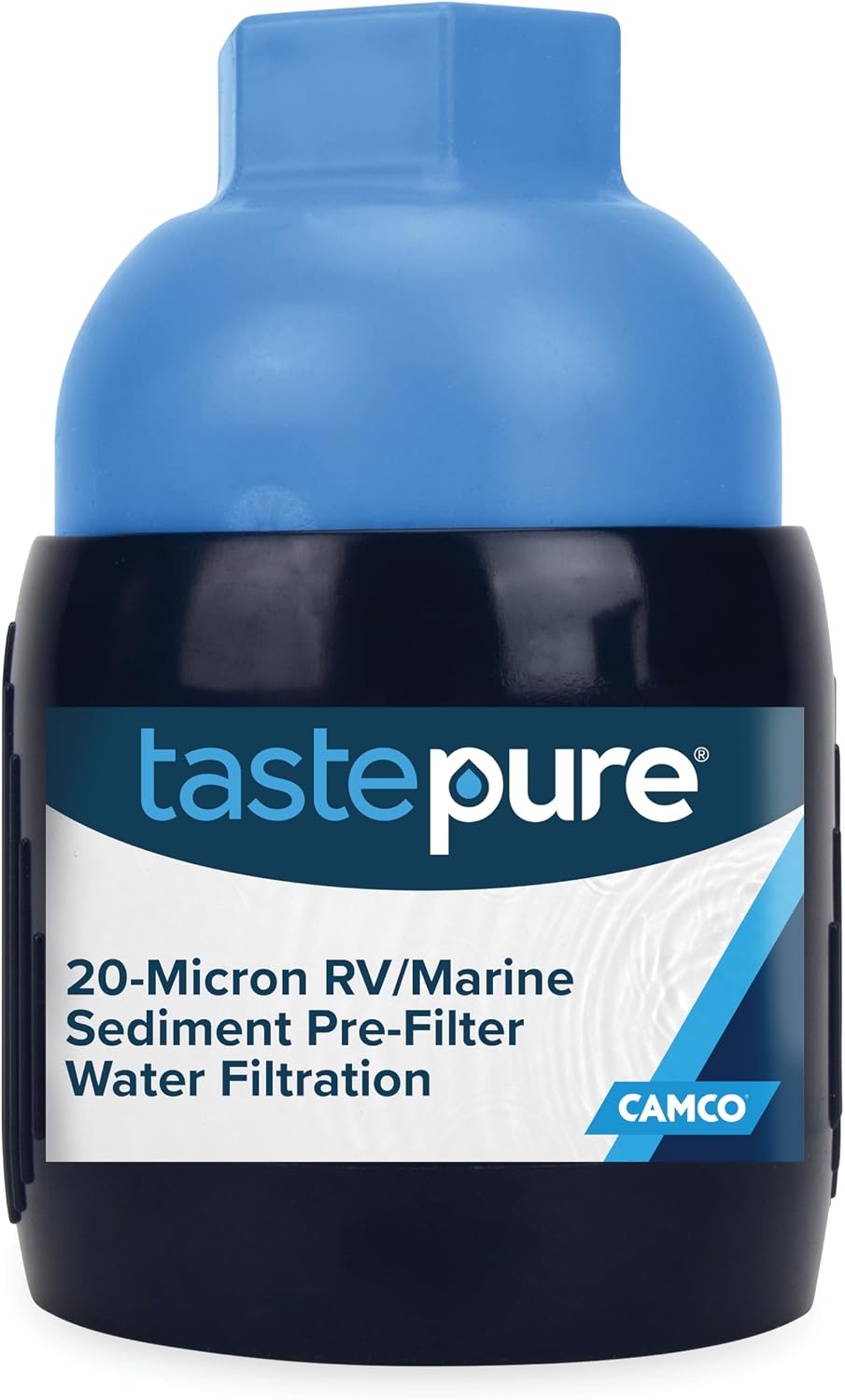 Camco Tastepure RV Water Filter - GAC & KDF Filtration - Made in the USA