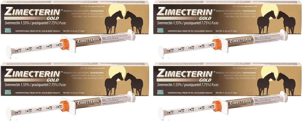 Merial Zimecterin Gold Dewormer Paste for Horses, 7.35gm (Packaging May Vary)