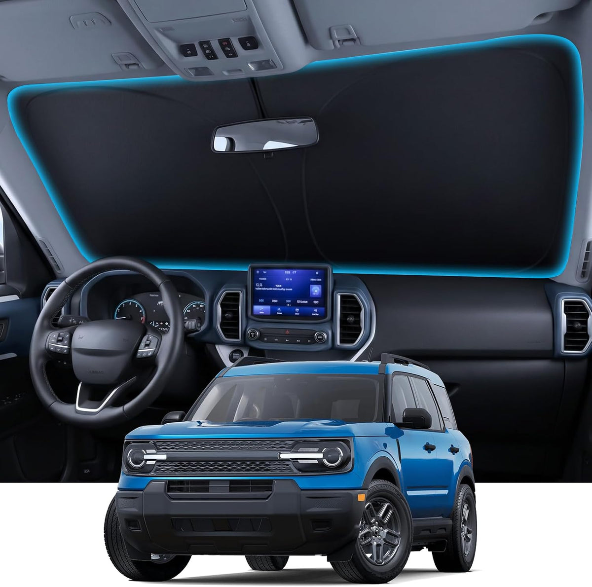 Wigoo for Tesla Model Y/YL 2020-2026 Windshield Sunshade, Keeps Cool