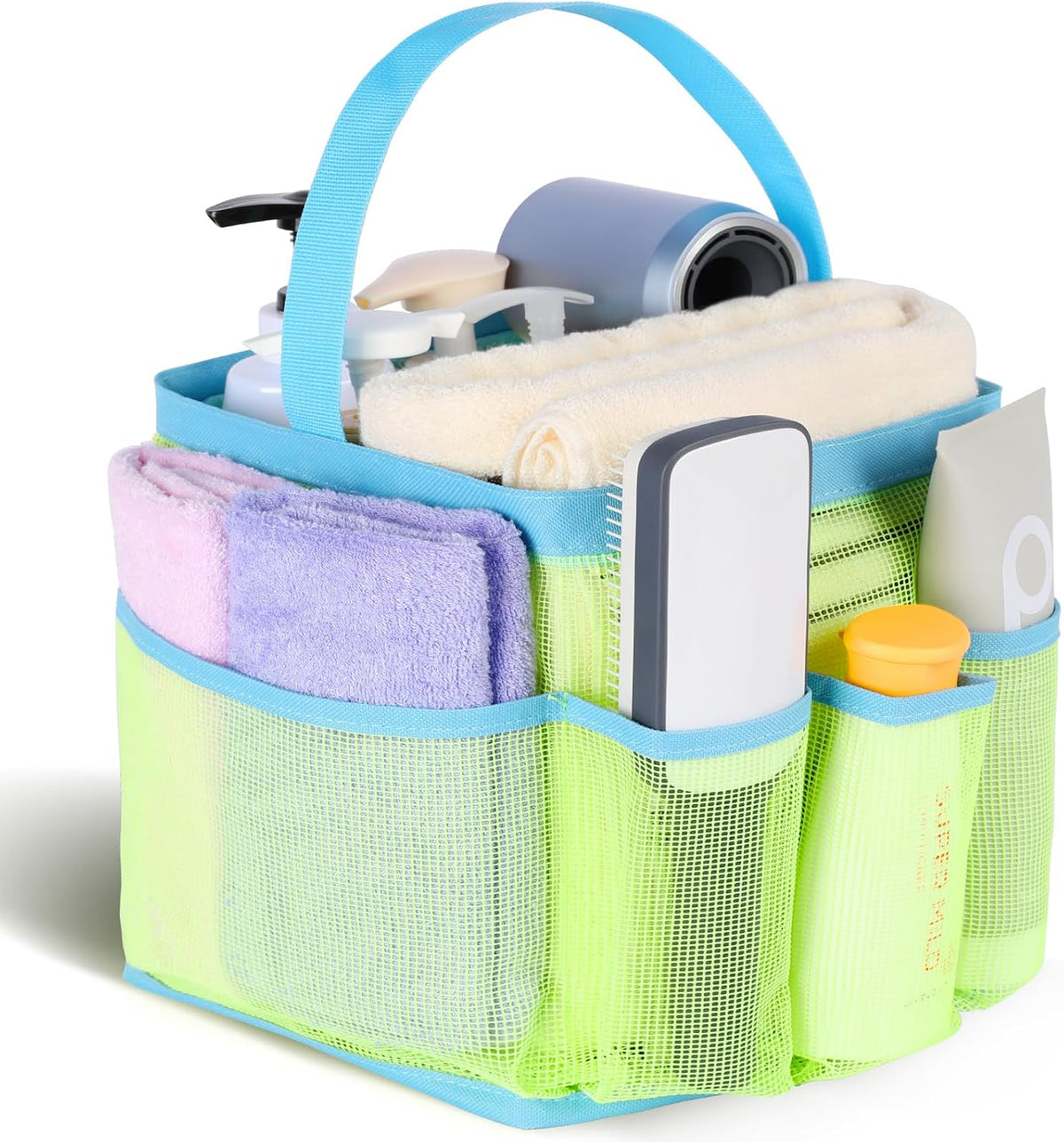 EUDELE Mesh Shower Caddy Portable for College Dorm Room Essentials, Shower Caddy Dorm with 9-Pocket Large Capacity for Beach, Swimming, Gym, Camping, Travel essentials