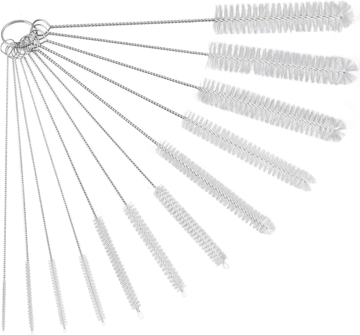 Ixiaoyoo 12 Pcs Straw Cleaner Brushes Set, 8.2 Inch Nylon Cleaning Brush