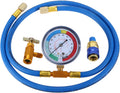 R134a Recharge Hose with Gauge, 51'' AC Refrigerant Recharging Hose Kit