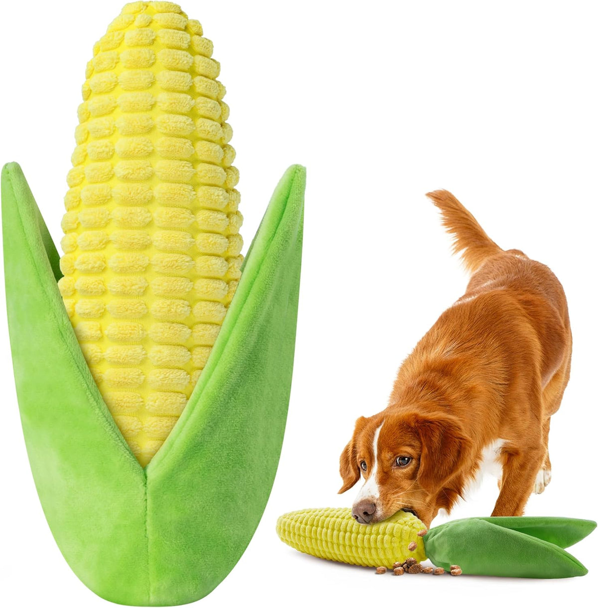 Vitscan Upgraded Goose Indestructible Dog Toys for Aggressive Chewers | Dog Chew Toys for Aggressive Chewers Small Medium Large Breed, Crinkle Squeaky Plush Puppy Chew Toys for Teething, Duck Toys