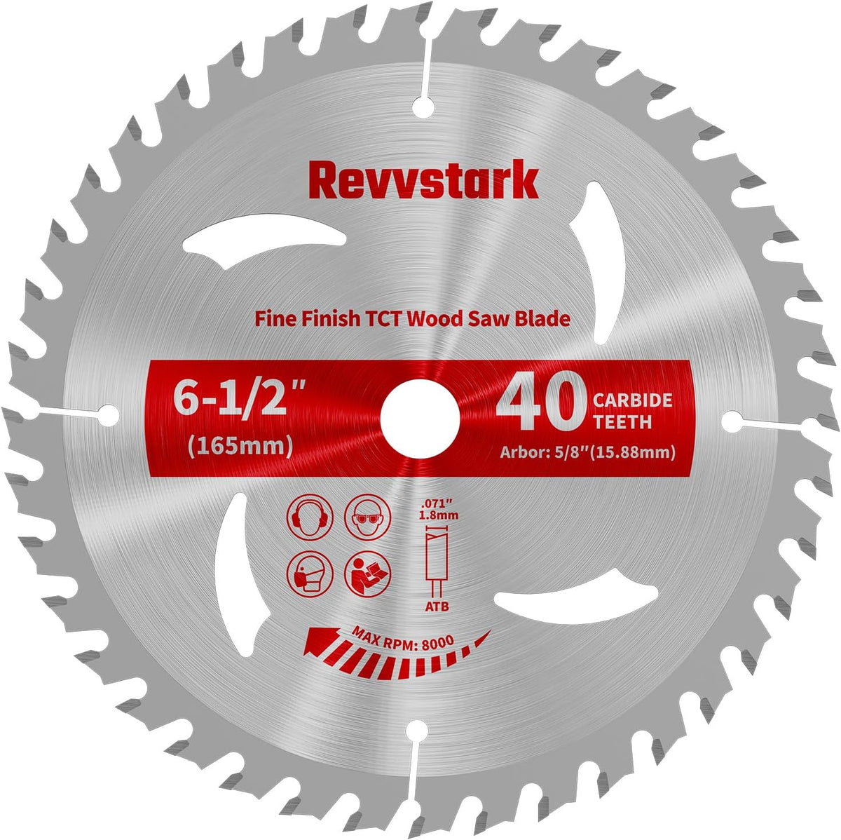 Circular Saw Blade 6-1/2" 24T&60T for Cutting Wood, 5/8" Arbor