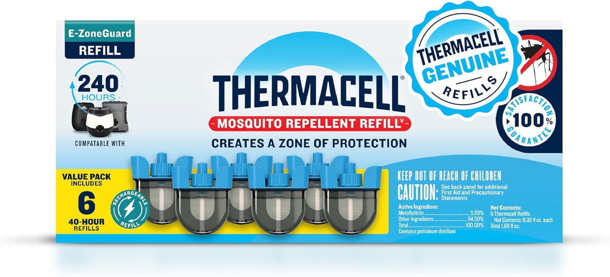 Thermacell E-ZoneGuard Mosquito Repellent Refill, 40-Hr, Rechargeable