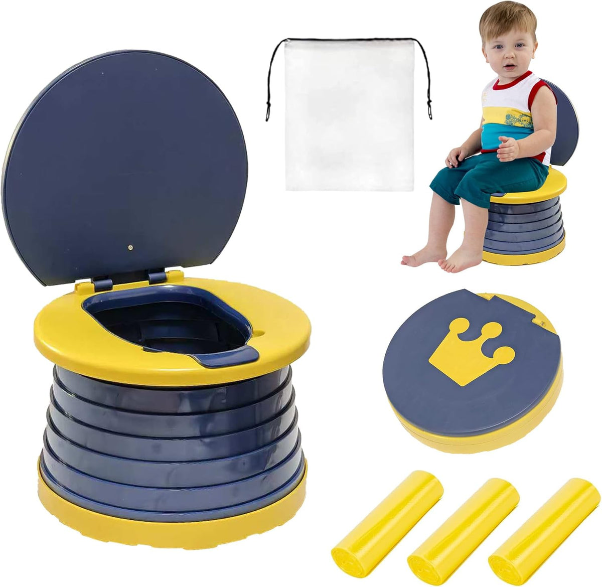 Portable Potty for Toddler,Travel Potty Seat for Toddler,Travel Toilet Kids